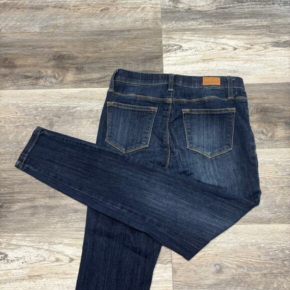 Judy Blue Denim - Judy Blue Los Angeles Dark Wash Blue Women 28x26 Mid Rise Skinny Fit Denim Jeans